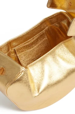 Nina Bag in Gold Metallic Nappa Leather