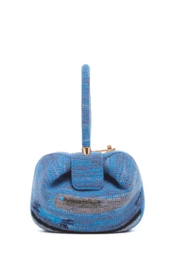Nina Bag in Water Multi Crochet Cashmere