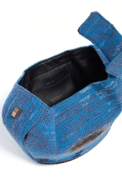 Nina Bag in Water Multi Crochet Cashmere