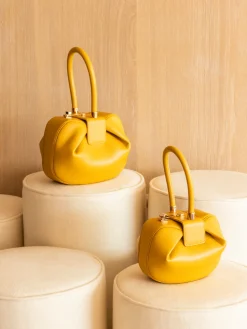 Nina Bag in Yellow Nappa Leather