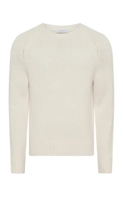 Norwich Knit Sweater in Ivory Cashmere