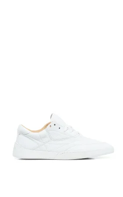 Ohio AUF Limited Edition Slip-on Sneaker in White Textured Leather