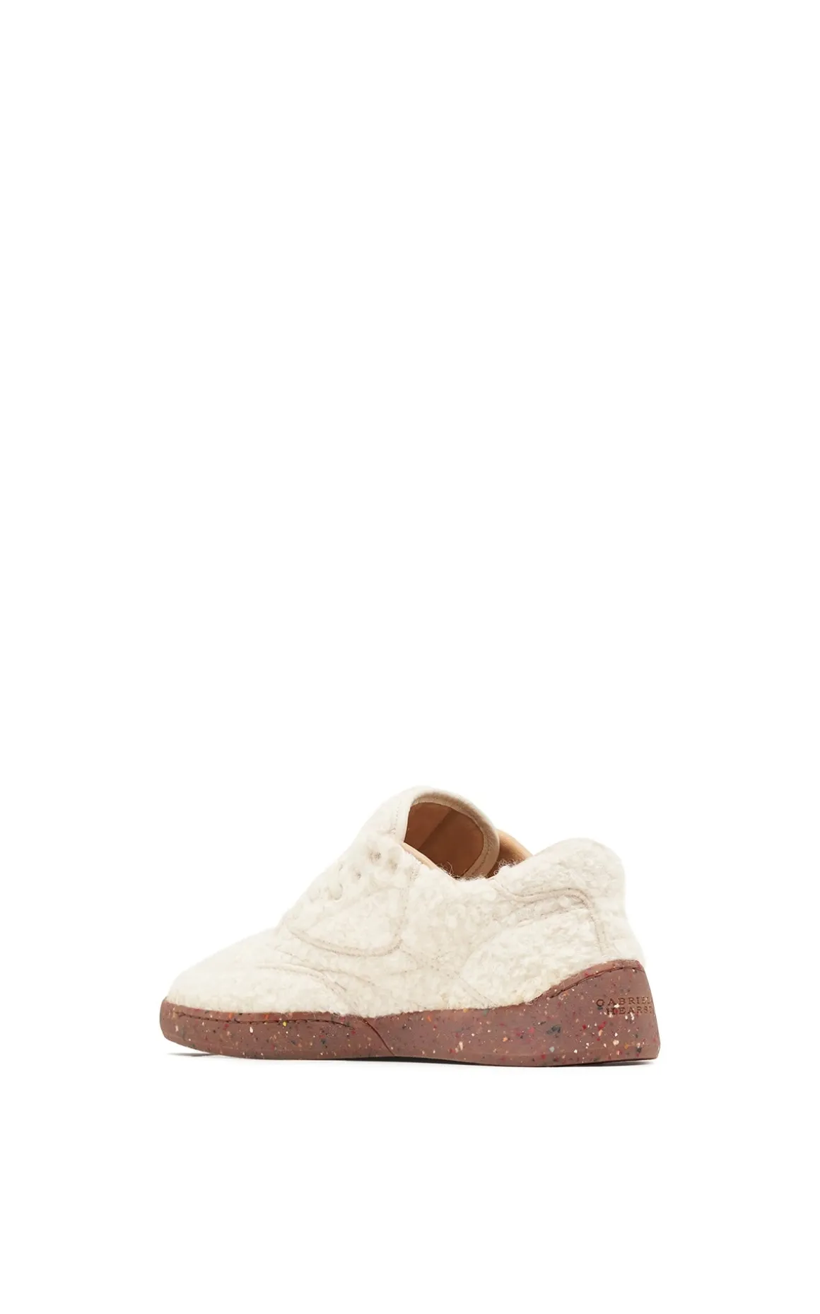 Ohio Slip-on Sneaker in Ivory Cashmere Boucle