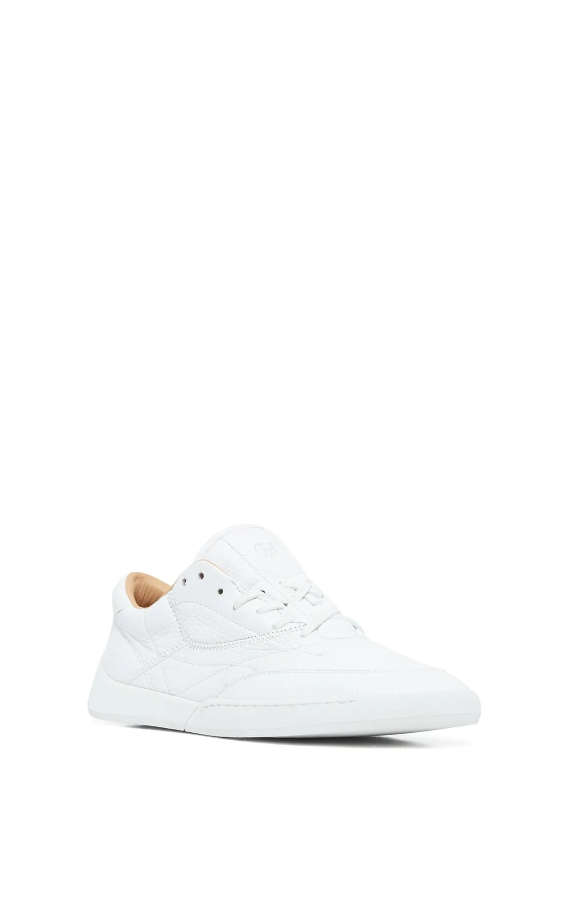 Ohio Slip-on Sneaker in White Textured Leather