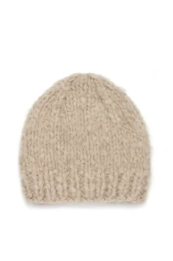 Pacino Knit Hat in Oatmeal Welfat Cashmere
