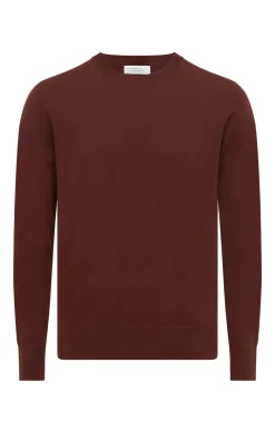 Palco Knit Sweater in Burnt Sienna Merino Wool