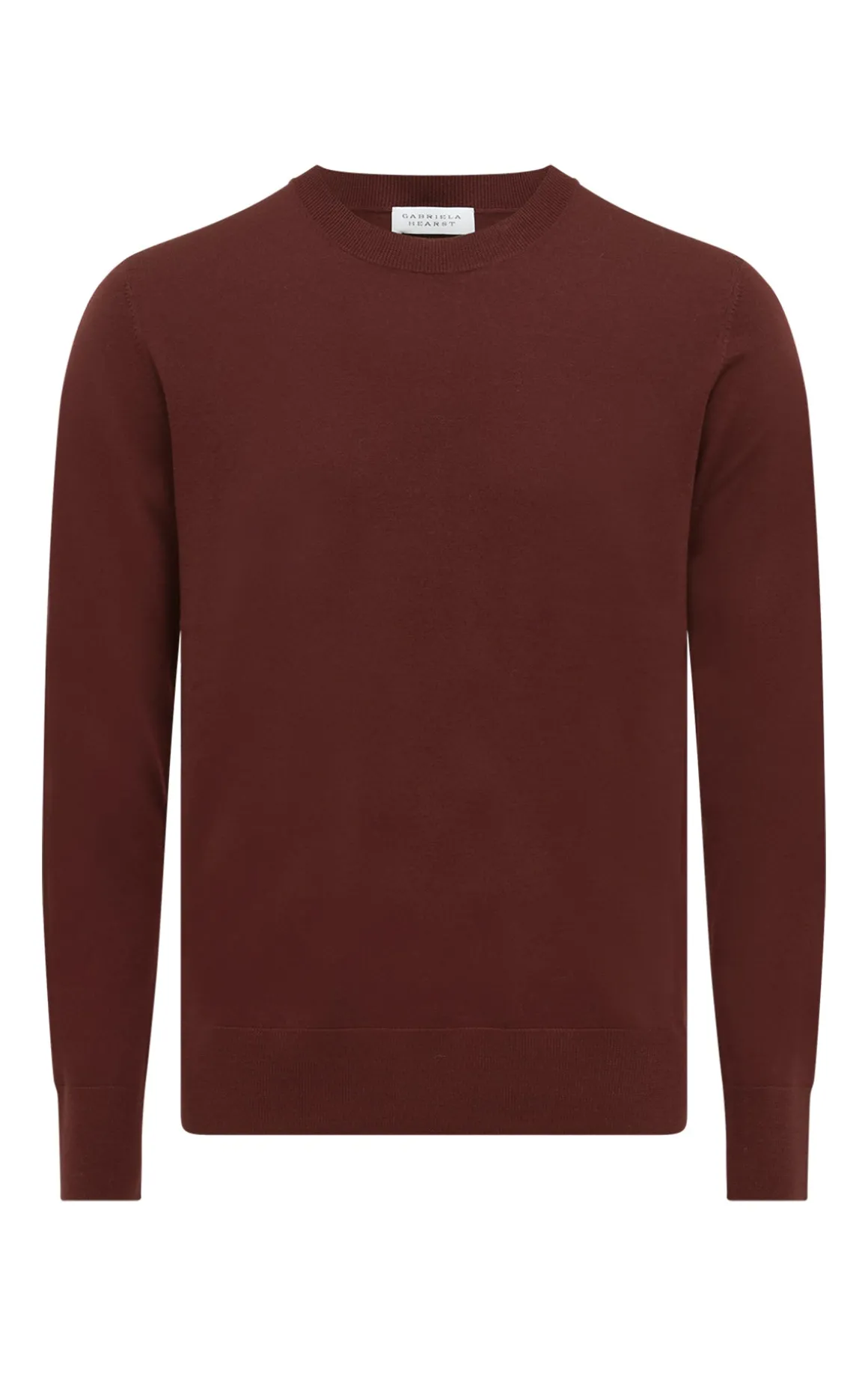Palco Knit Sweater in Burnt Sienna Merino Wool