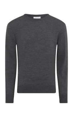 Palco Knit Sweater in Charcoal Merino Wool