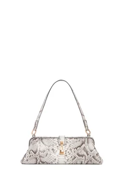 Paola Clutch in Black & White Inversa™ Snakeskin