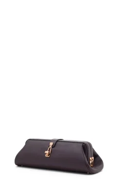 Paola Clutch in Bordeaux Nappa Leather