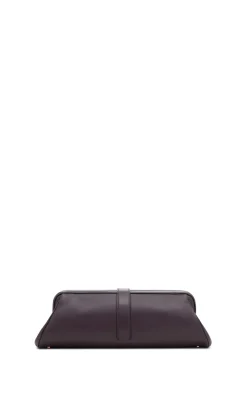 Paola Clutch in Bordeaux Nappa Leather
