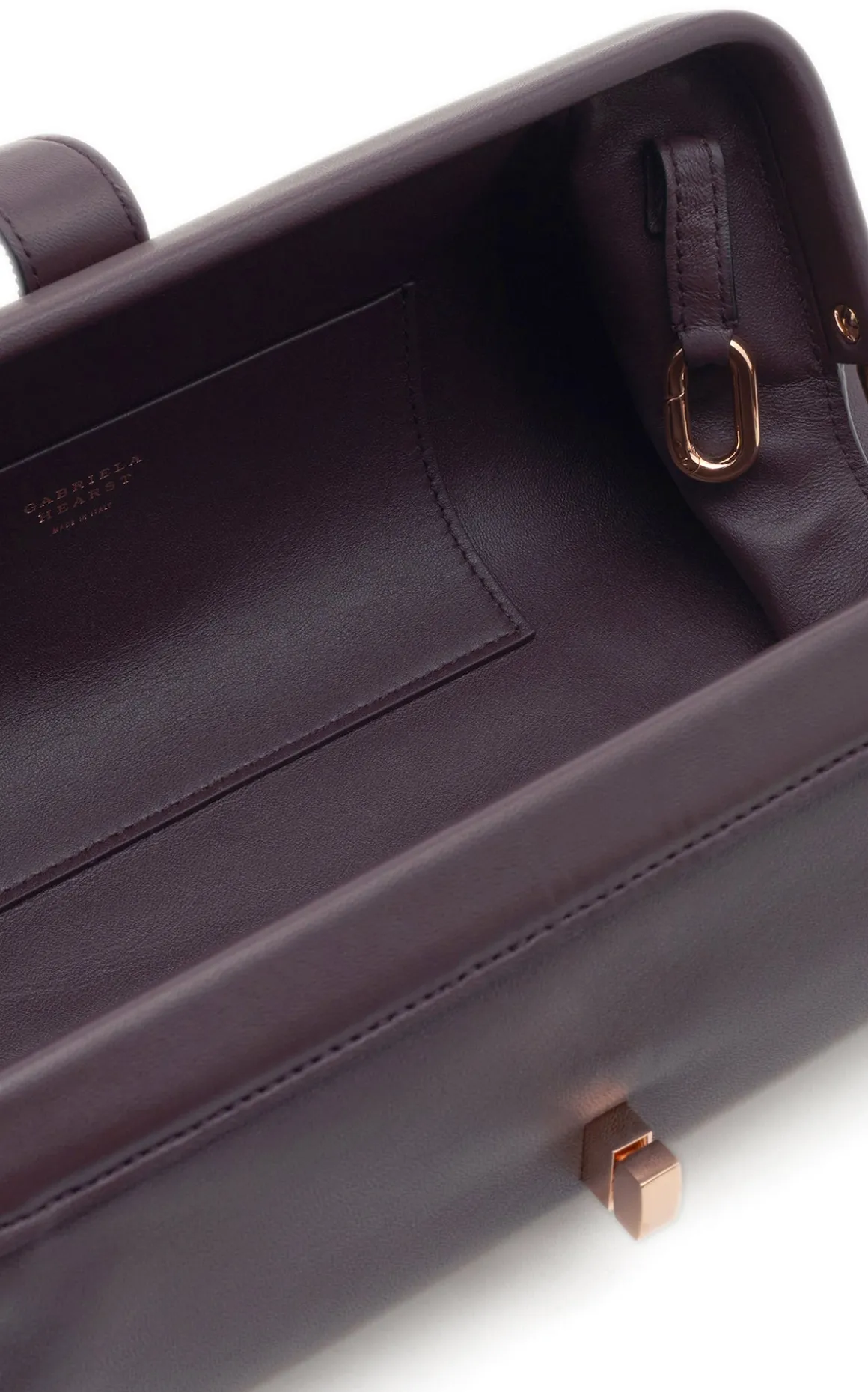 Paola Clutch in Bordeaux Nappa Leather