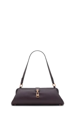 Paola Clutch in Bordeaux Nappa Leather