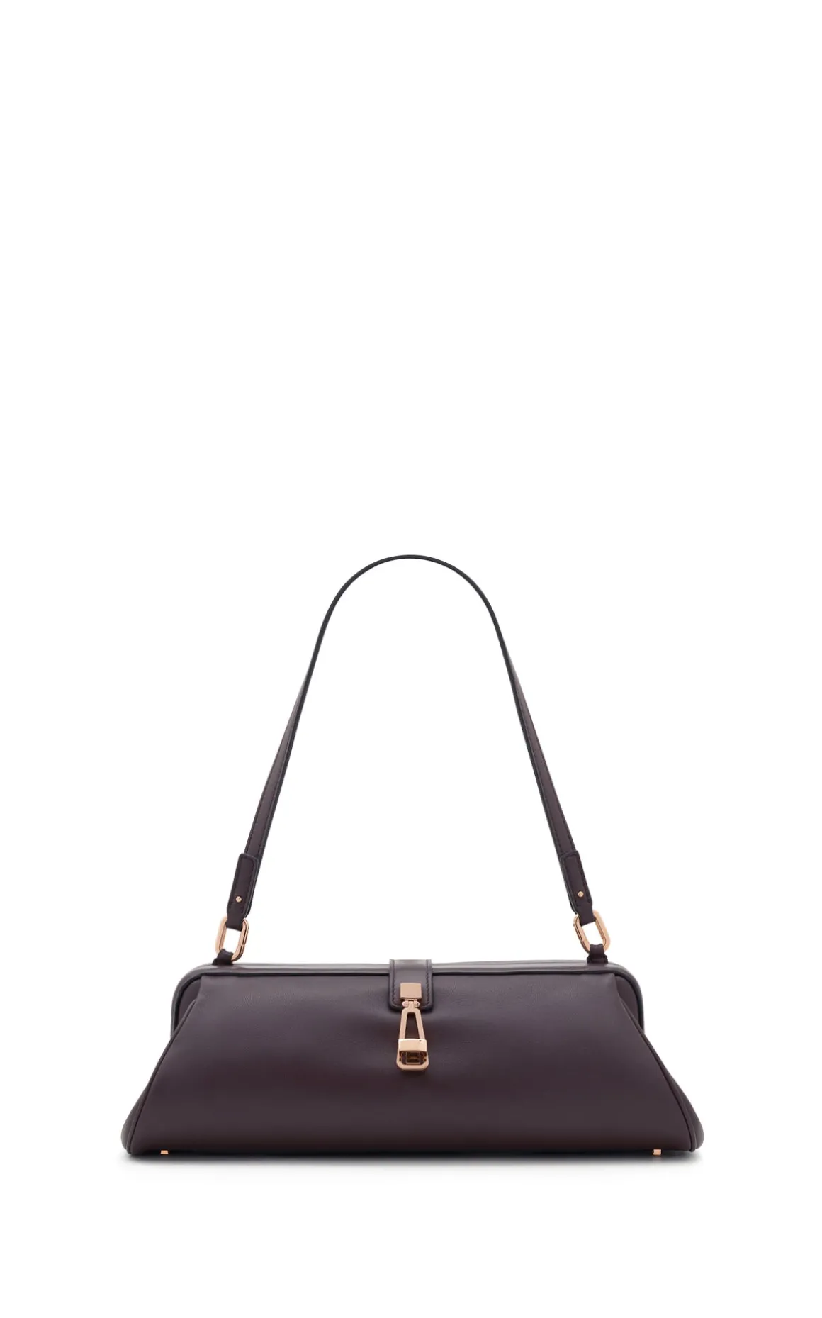 Paola Clutch in Bordeaux Nappa Leather