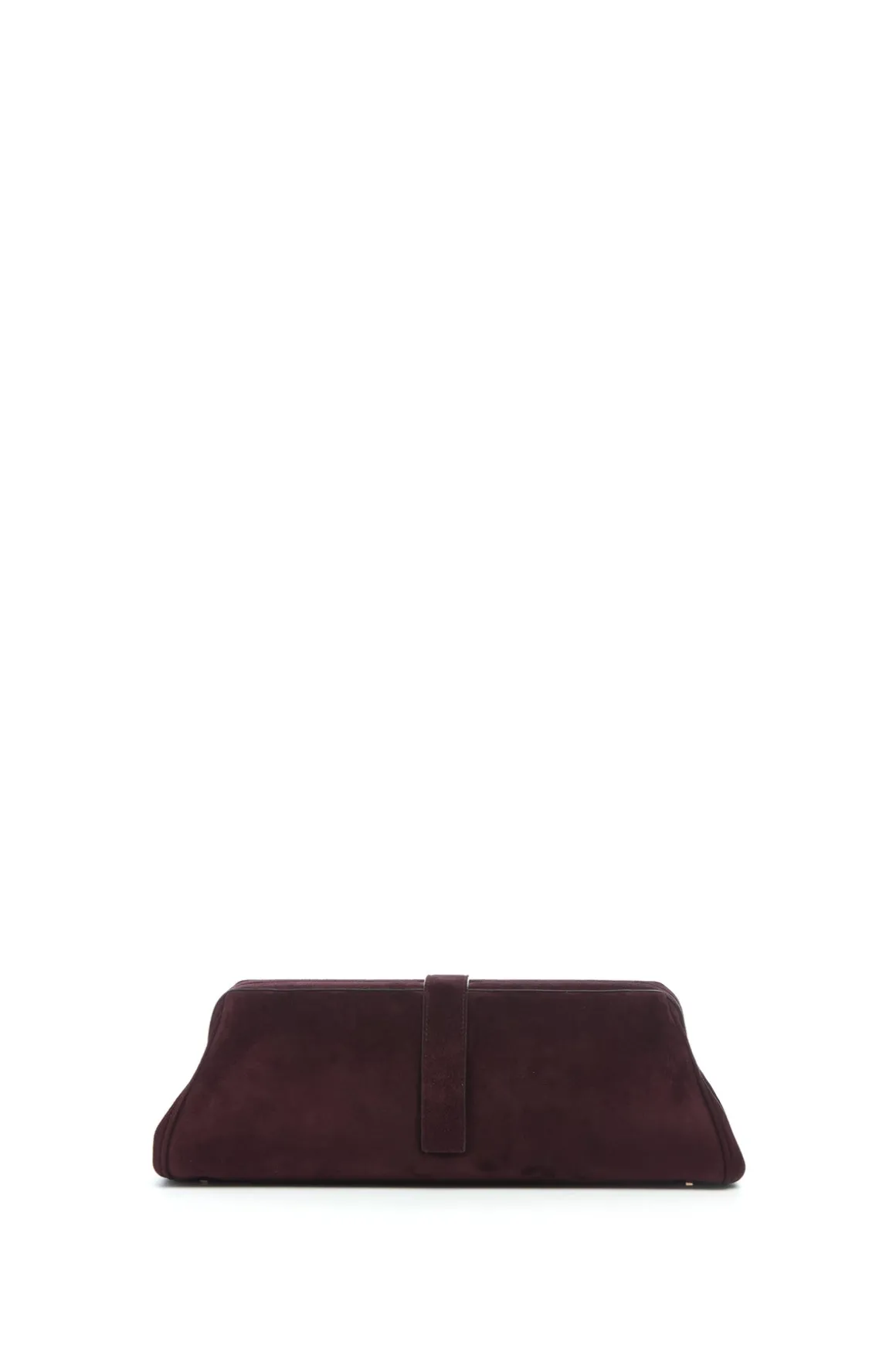 Paola Clutch in Bordeaux Suede