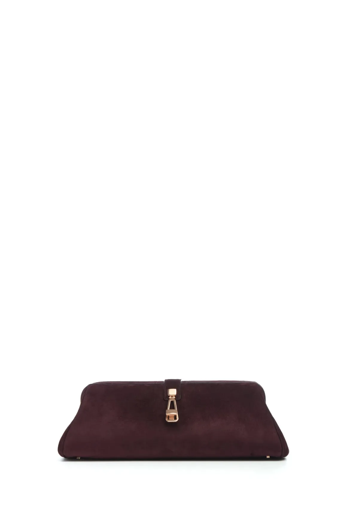 Paola Clutch in Bordeaux Suede