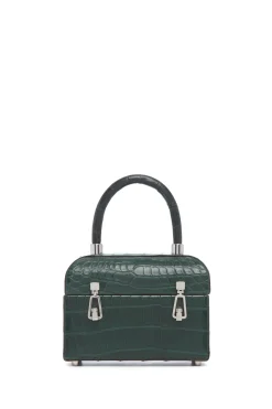 Patsy Bag in Green Crocodile Leather