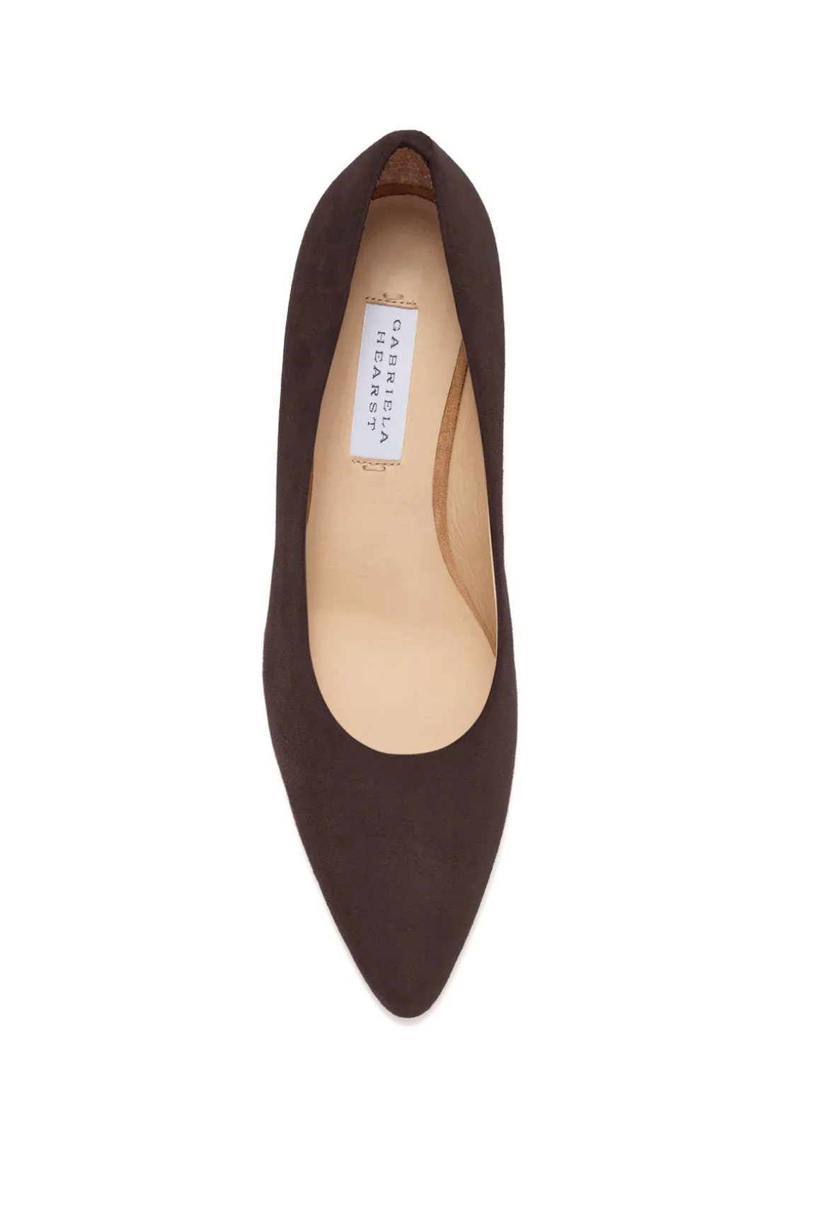 Peggy Pump in Dark Chocolate Suede