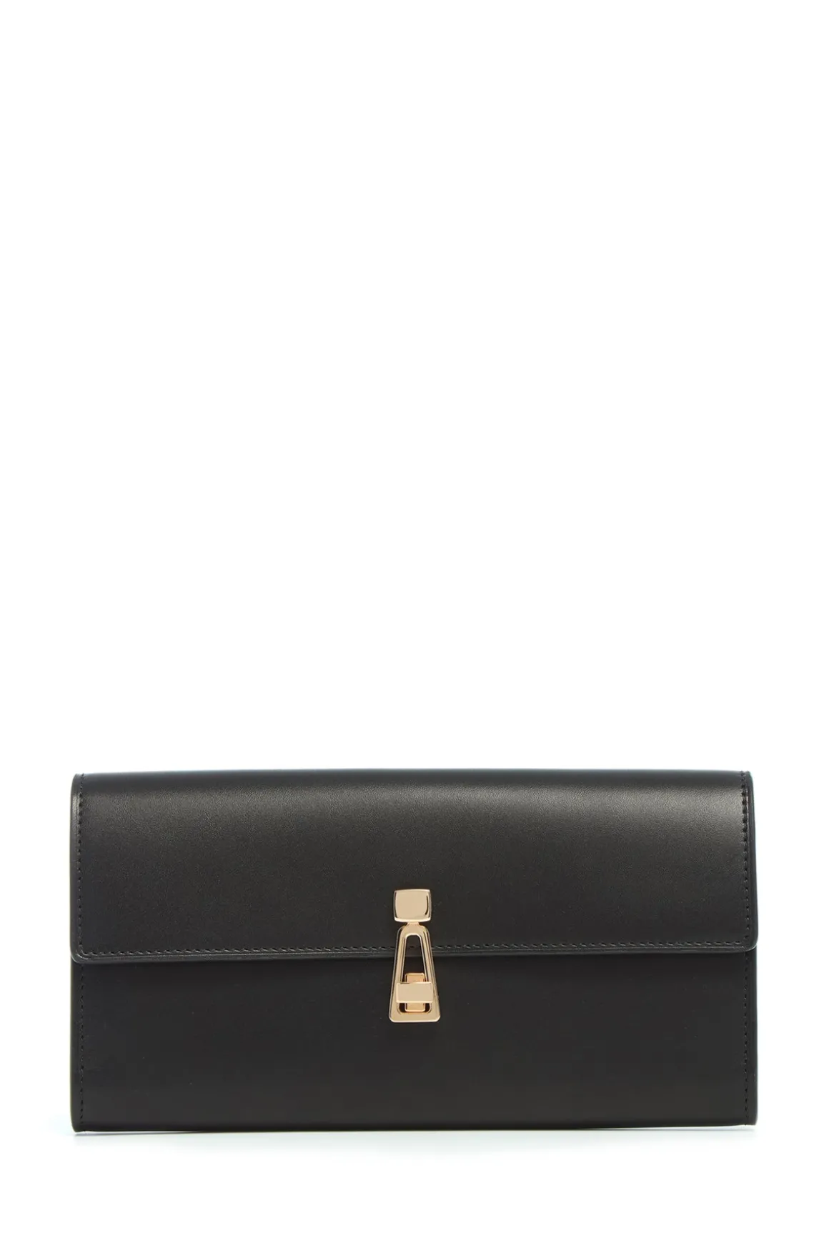 Phone Wallet in Black Leather