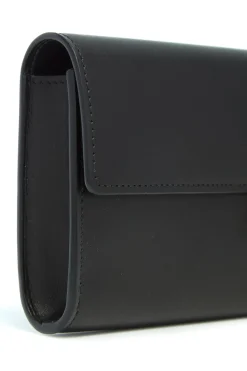 Phone Wallet in Black Leather