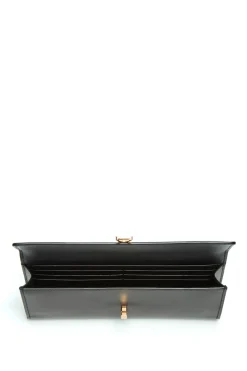 Phone Wallet in Black Leather