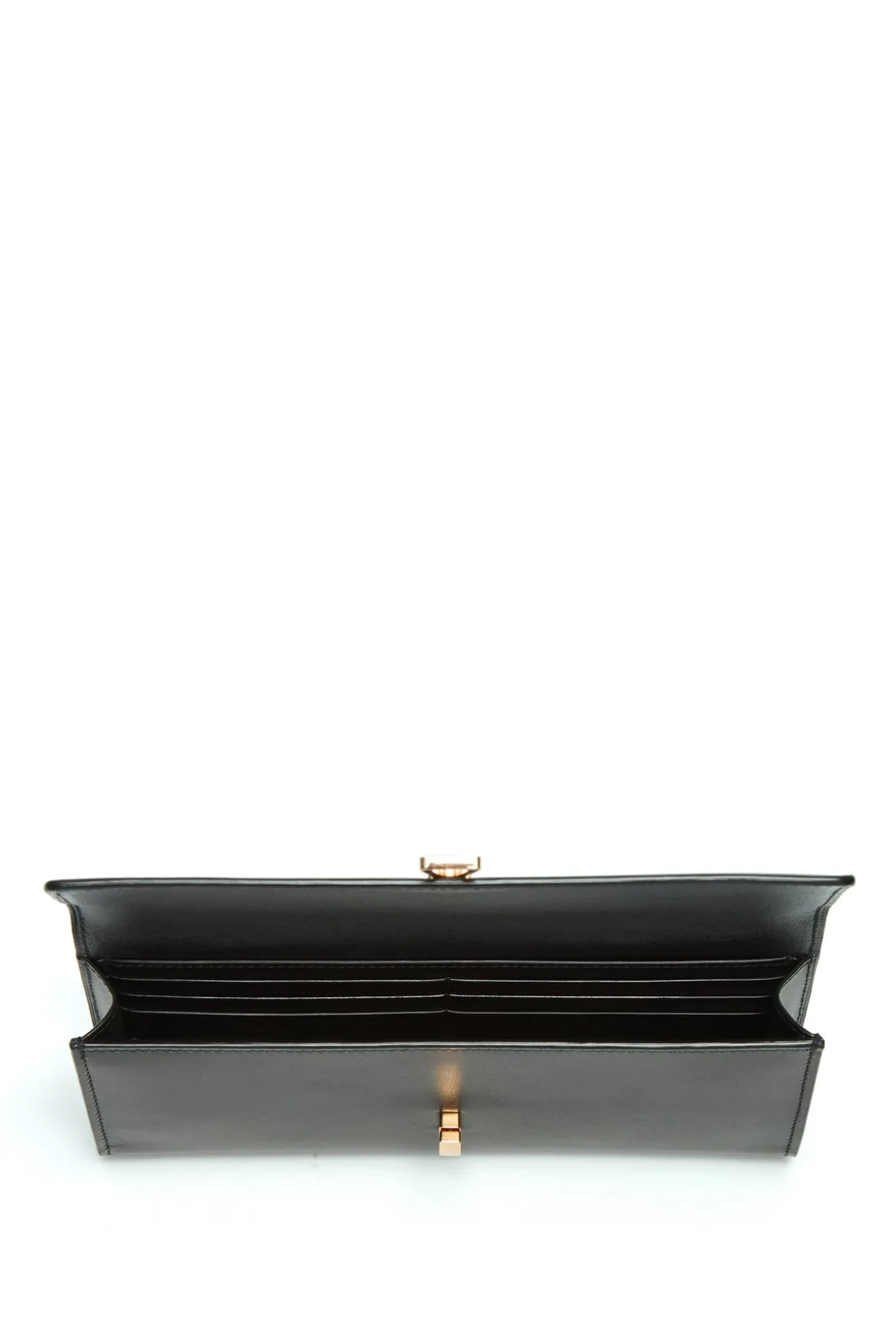 Phone Wallet in Black Leather