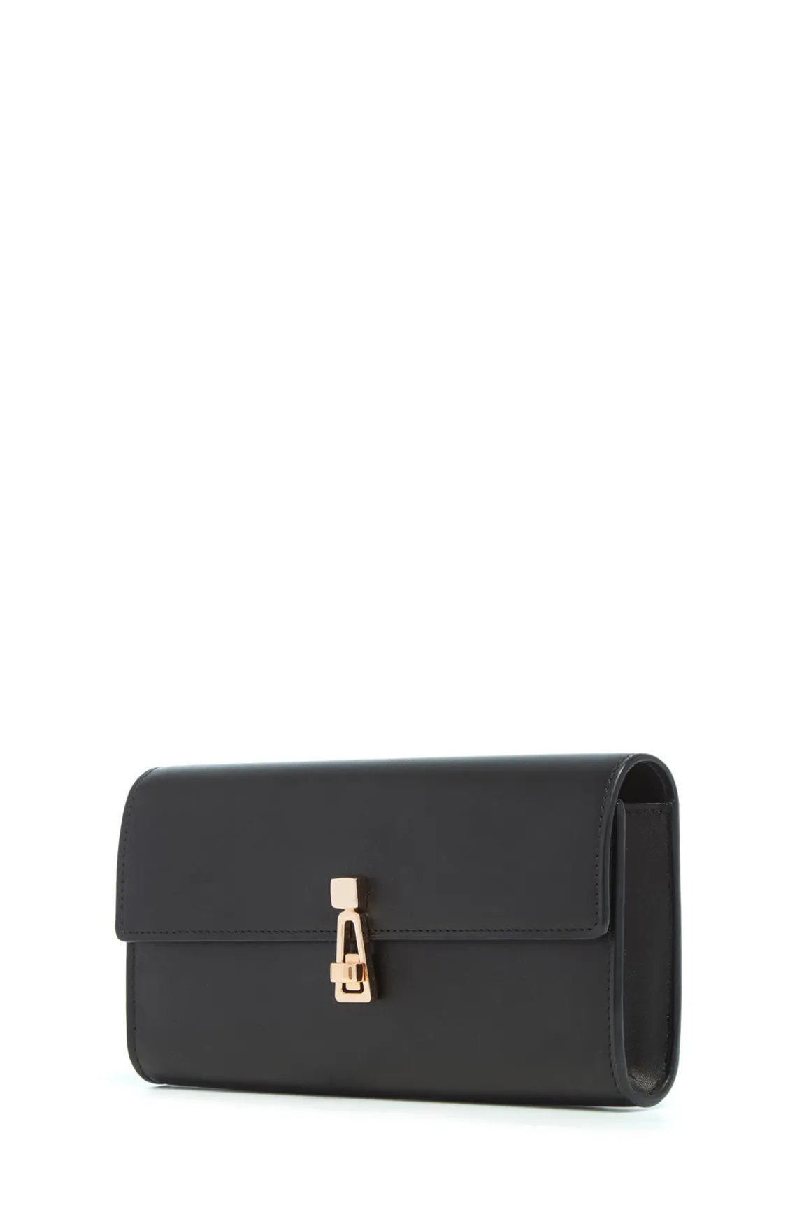 Phone Wallet in Black Leather