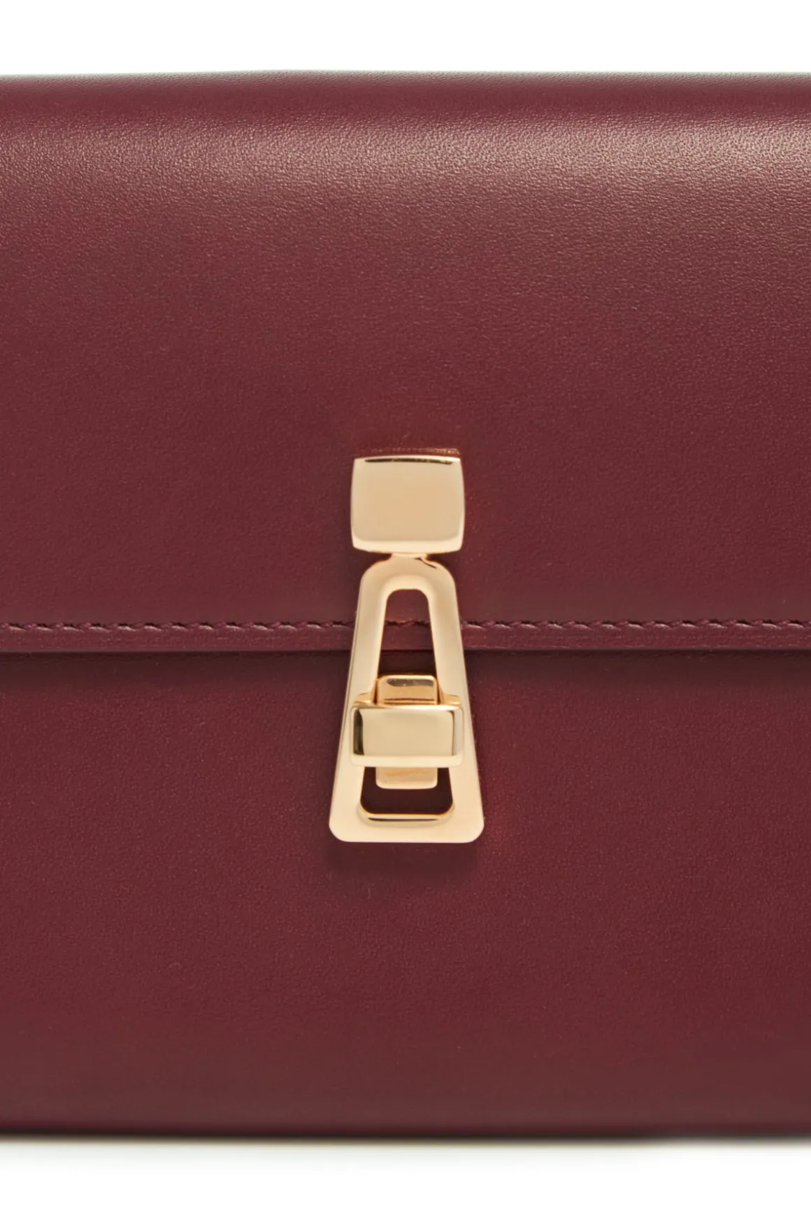 Phone Wallet in Bordeaux & Pink Leather