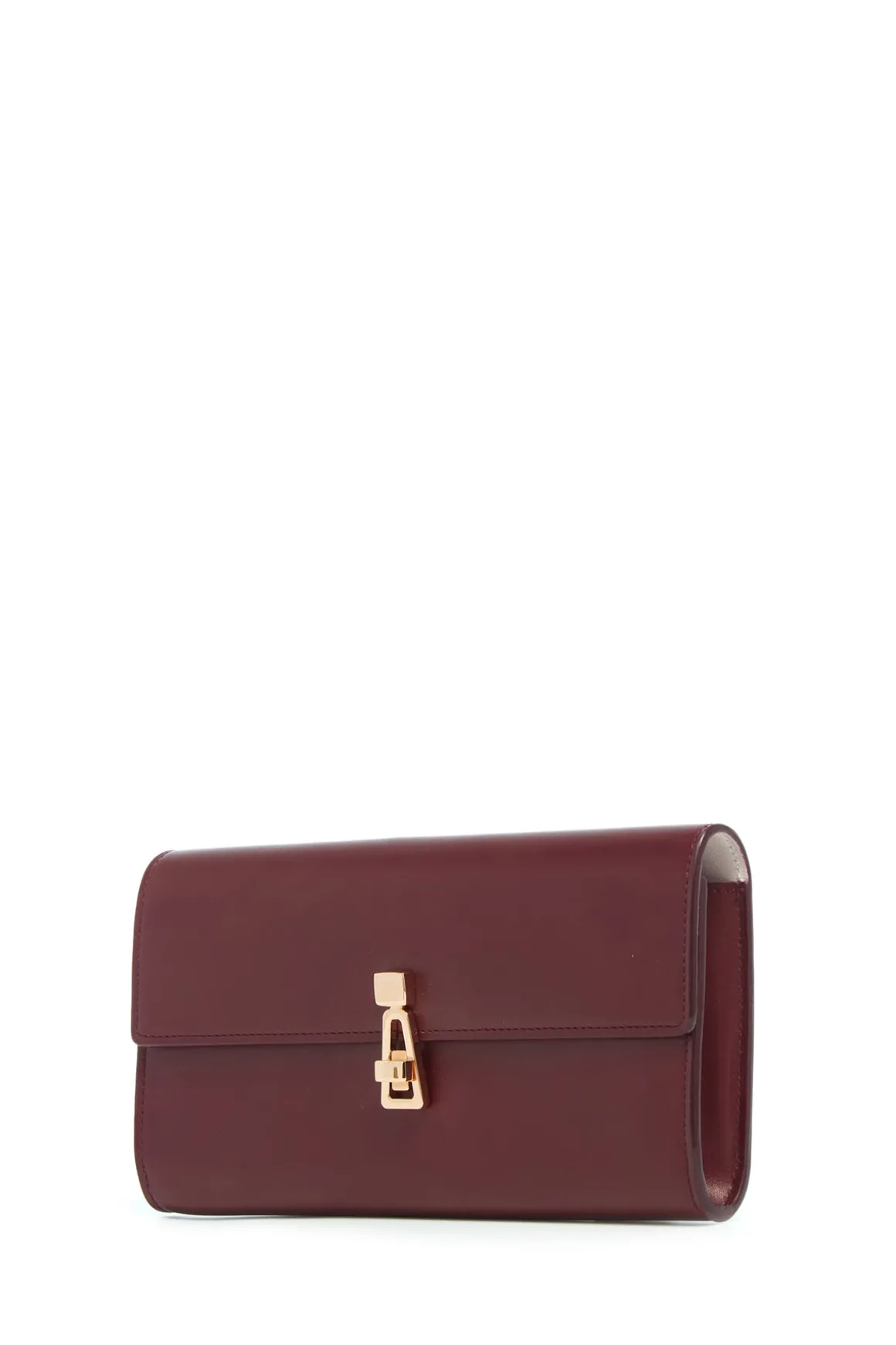 Phone Wallet in Bordeaux & Pink Leather
