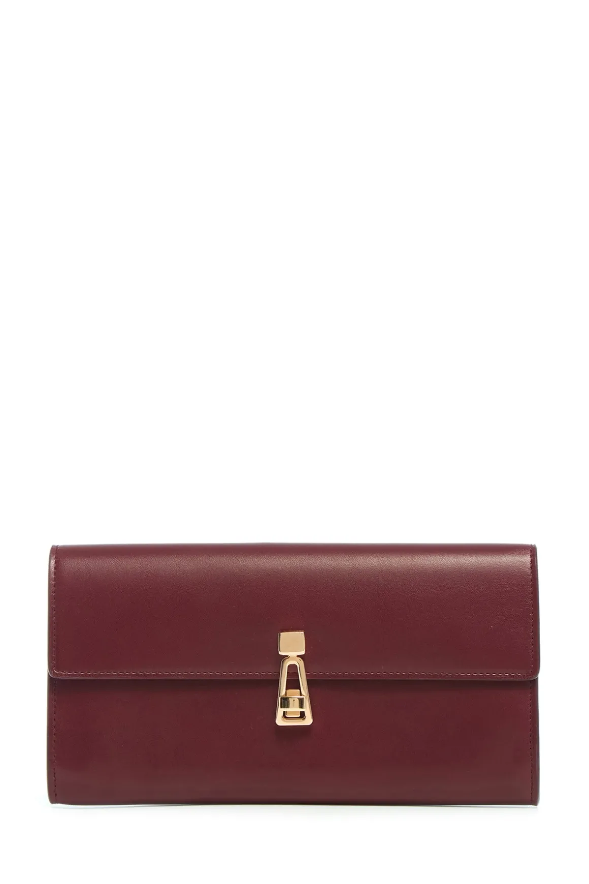 Phone Wallet in Bordeaux & Pink Leather