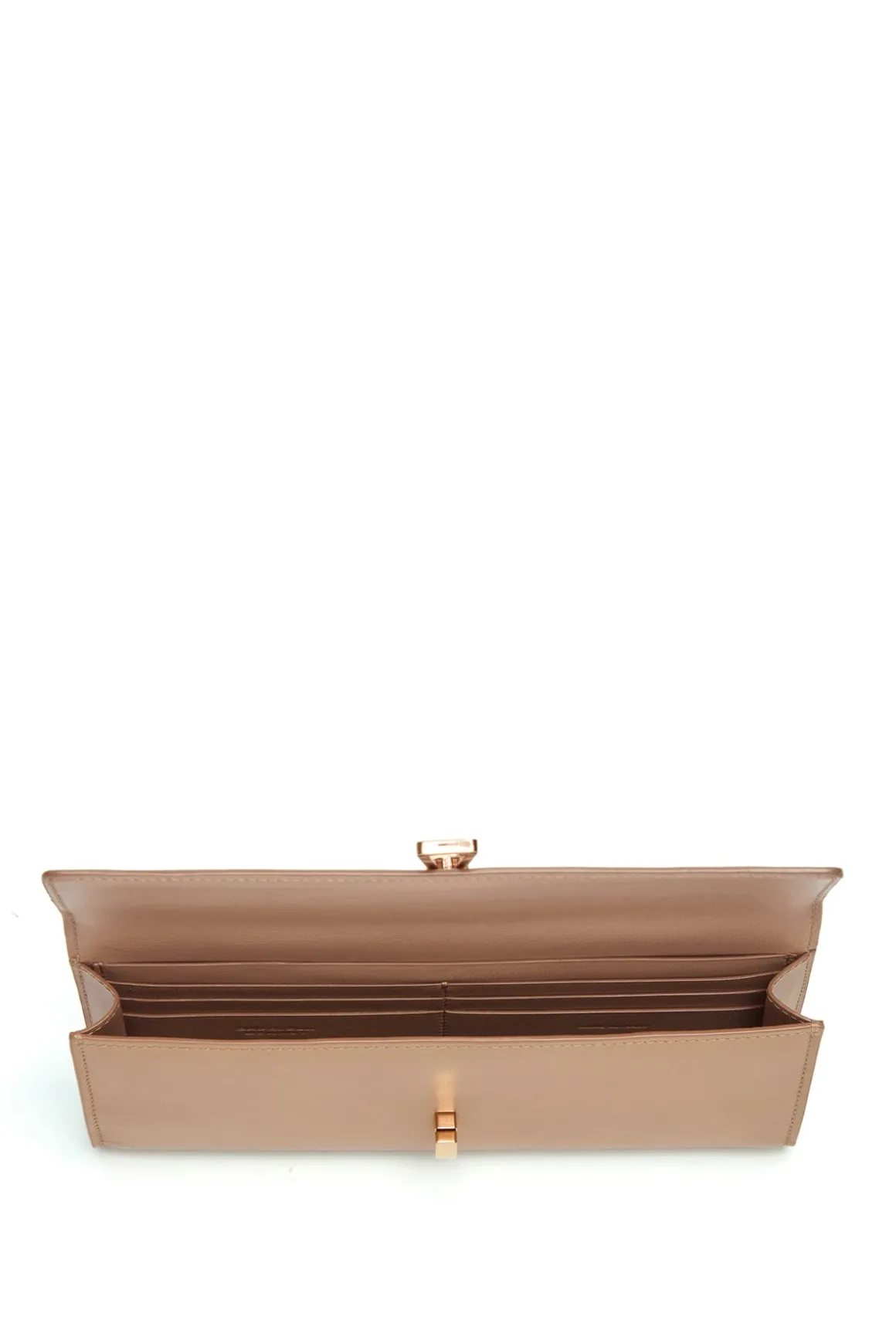 Phone Wallet in Nude Leather