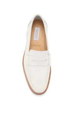 Pierre Loafer in Ivory Textured Leather