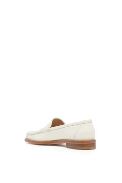 Pierre Loafer in Ivory Textured Leather