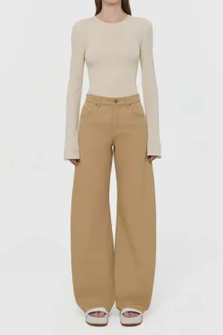 Rafa Knit Top in Off White Mulberry Silk