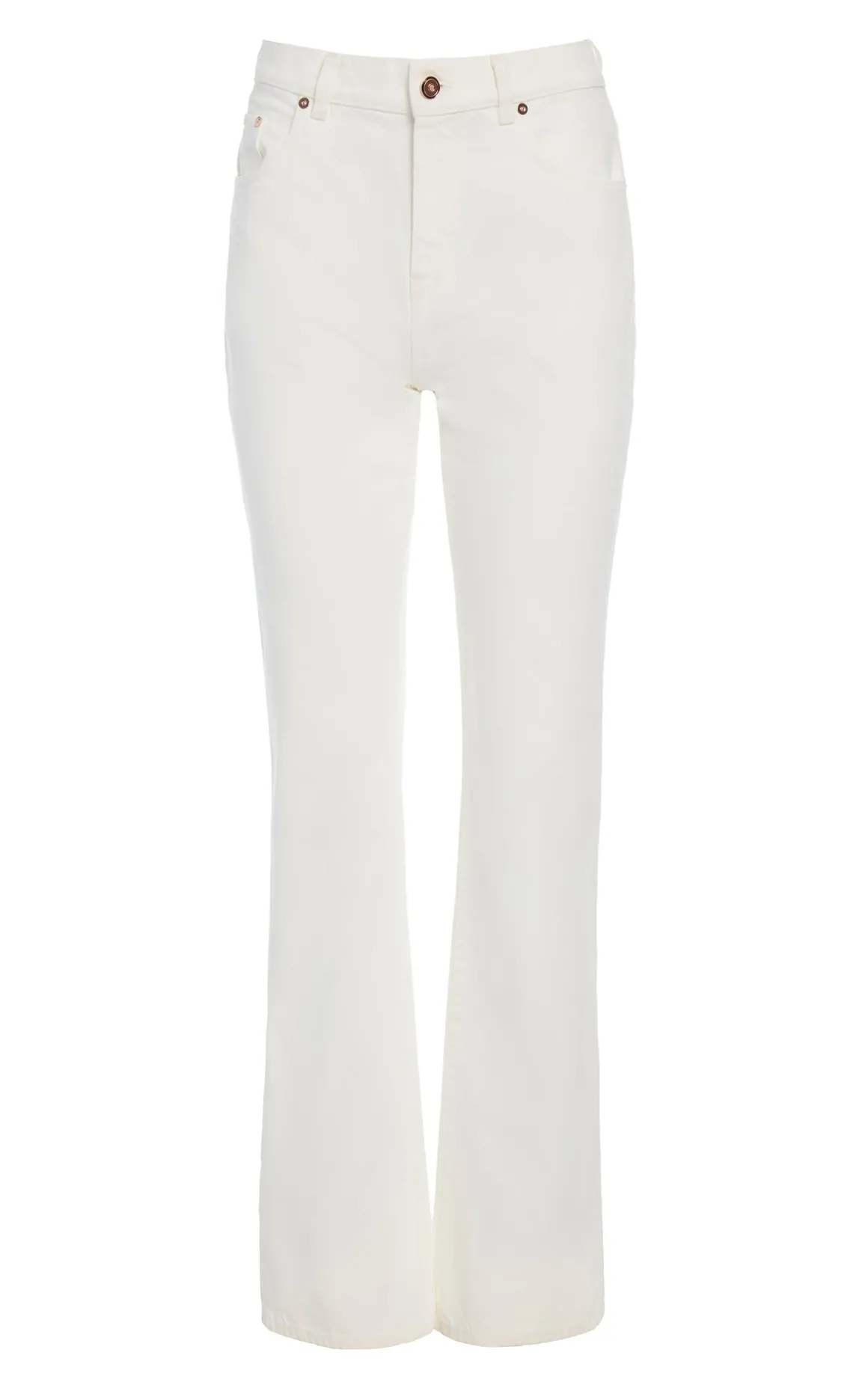 Rey Straight-leg Jean in White Recycled Cotton Denim