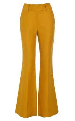 Rhein Flare Pant in Golden Birch Linen Twill