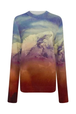 Sael Knit Crewneck Sweater in Mountain Cashmere