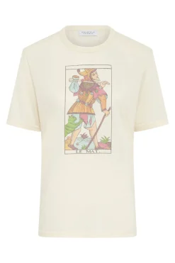 Sayara T-Shirt In Fool Multi Printed Cashmere Jersey