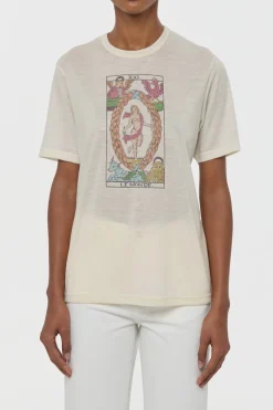 Sayara T-Shirt In World Multi Printed Cashmere