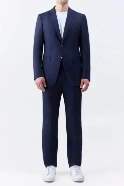 Sebastian Pant in Dark Navy Virgin Wool Twill