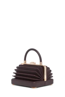 Small Diana Bag in Bordeaux Nappa Leather