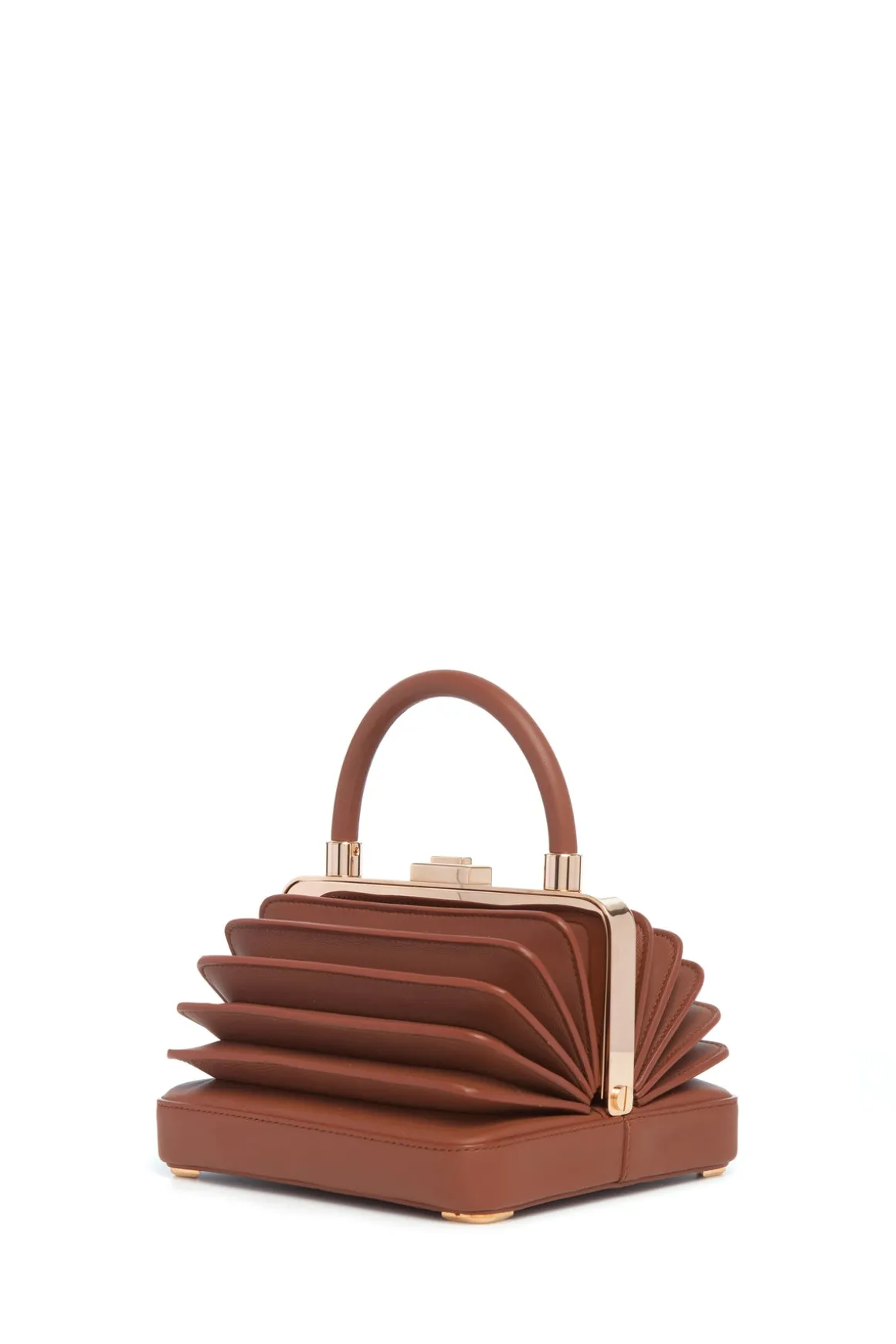 Small Diana Bag in Cognac Nappa Leather
