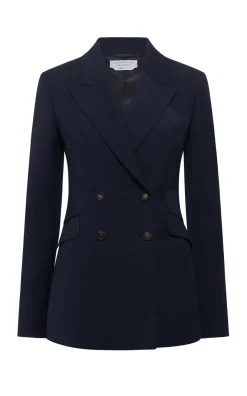 Stephanie Blazer in Dark Navy Sportswear Wool