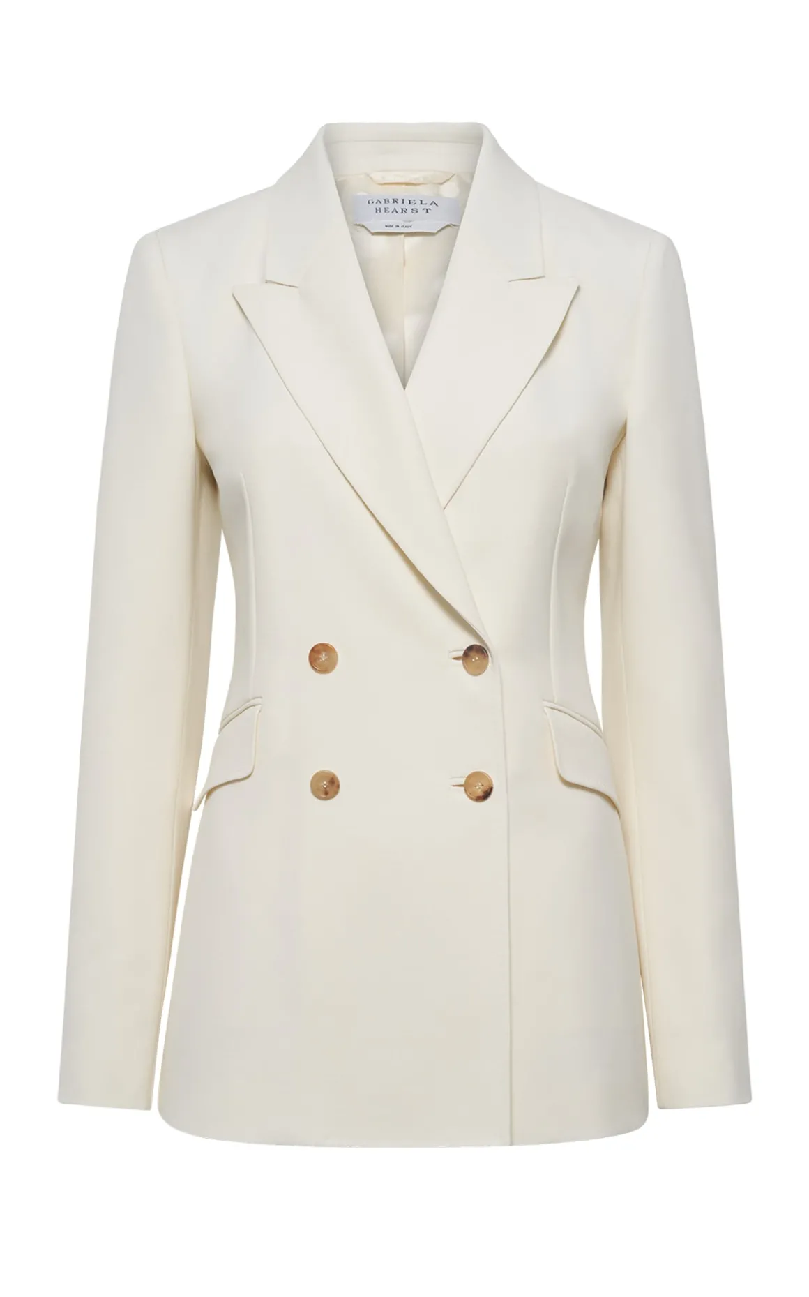 Stephanie Blazer in Ivory Sportswear Wool