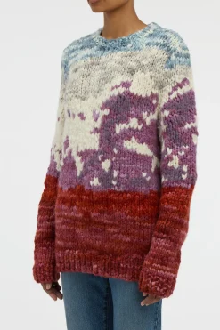 Sylphora Knit Crewneck Sweater in Mountain Welfat Cashmere