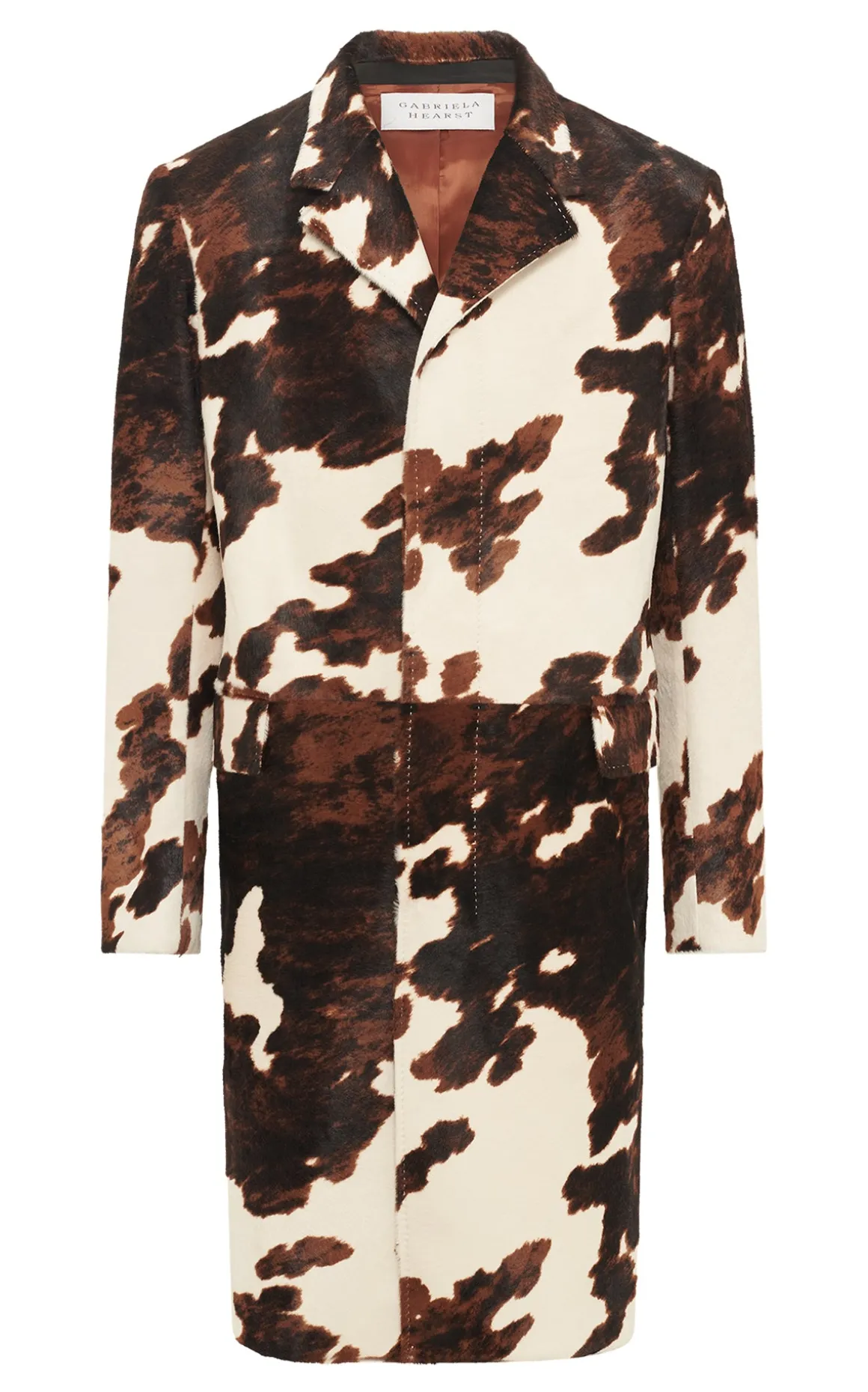 Tailor Carcoat in Ivory Cognac Multi Pony Hair