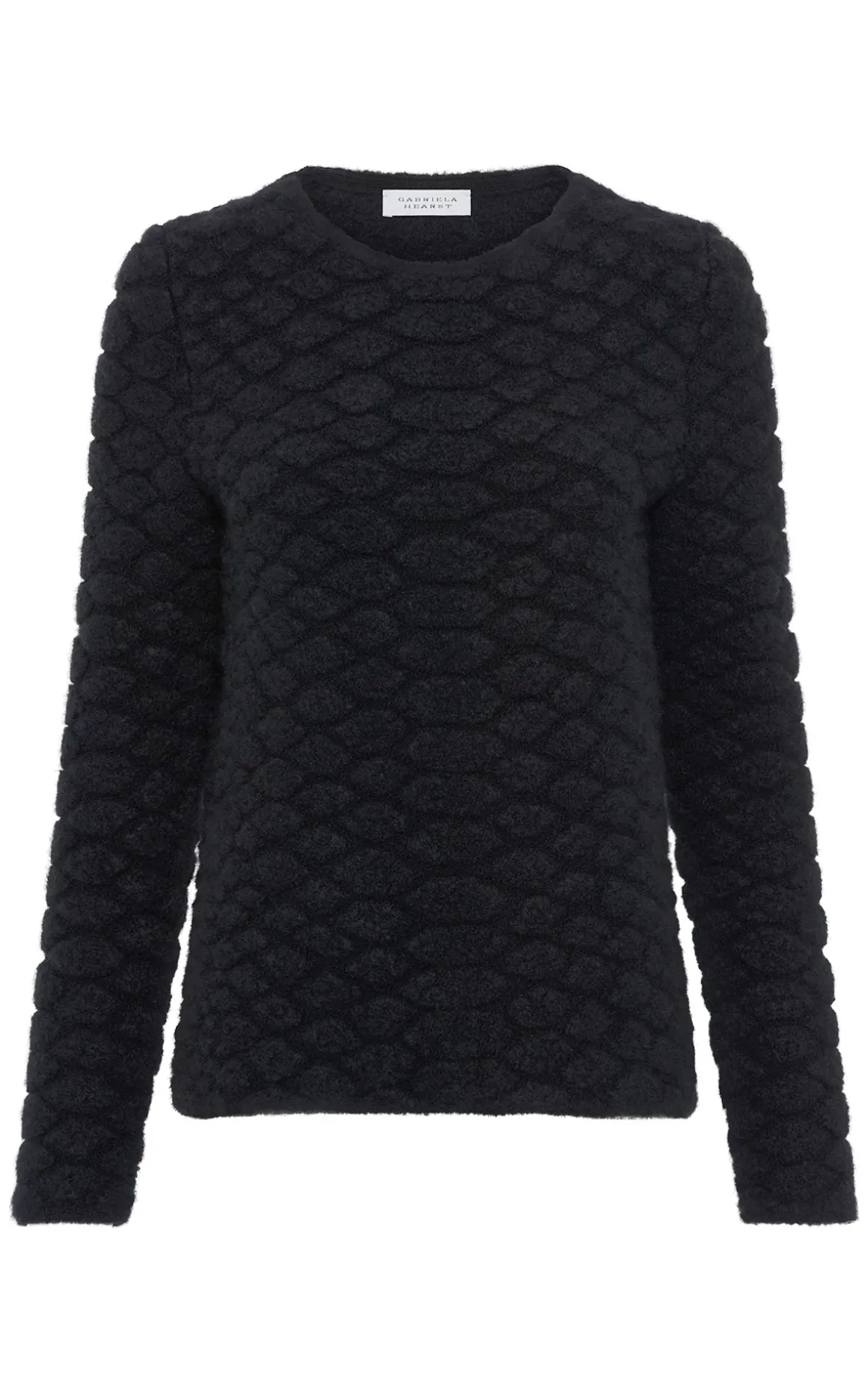 Tansey Knit Sweater in Black Cashmere