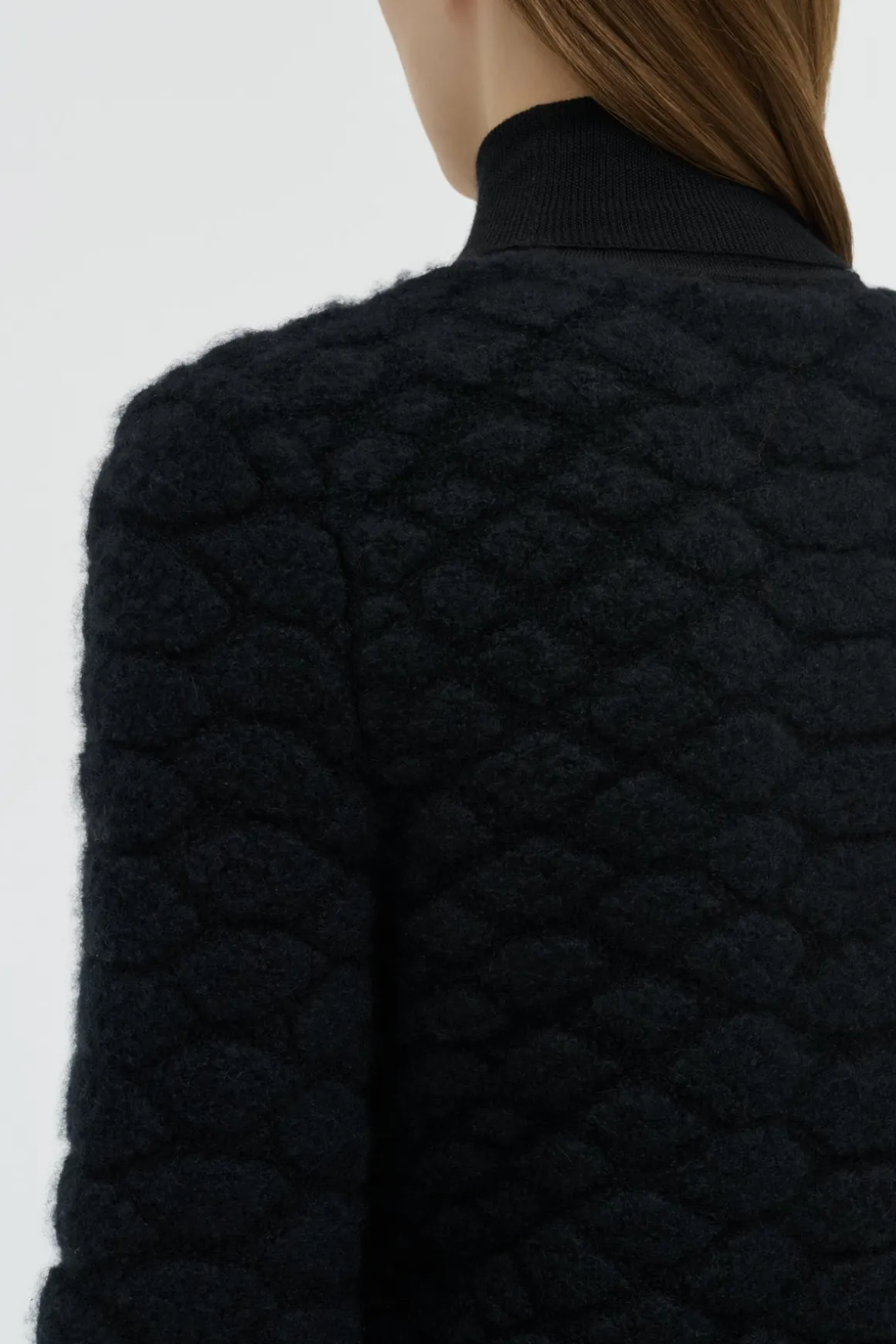 Tansey Knit Sweater in Black Cashmere
