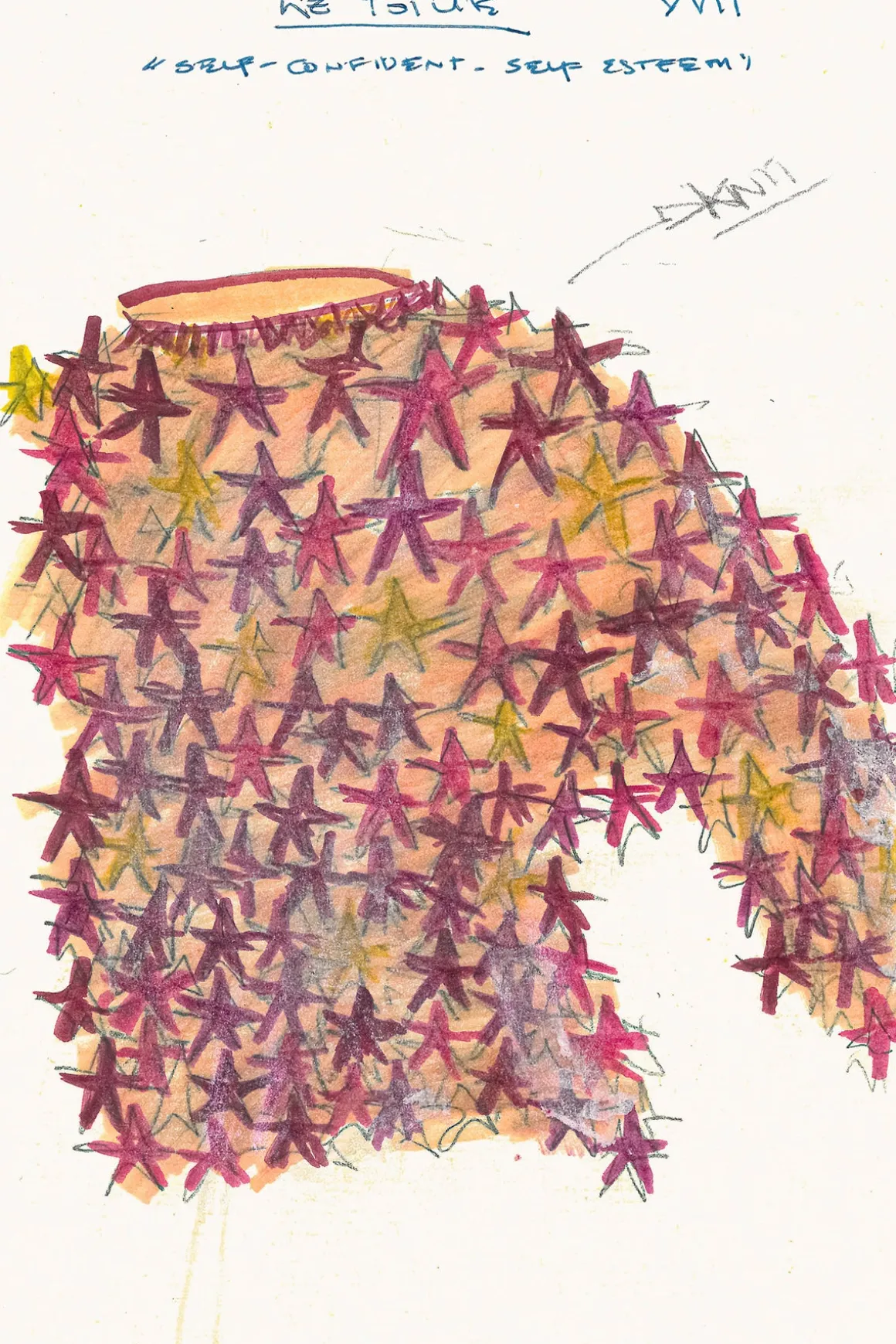 Thalor Crochet Stars Sweater in Multi Cashmere