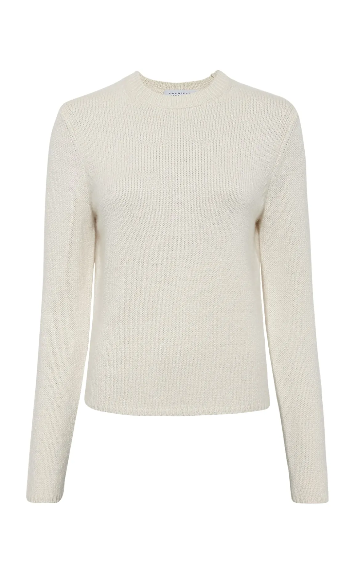 Titus Knit Sweater in Ivory Cashmere